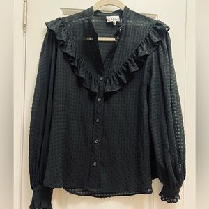 Black GANNI blouse